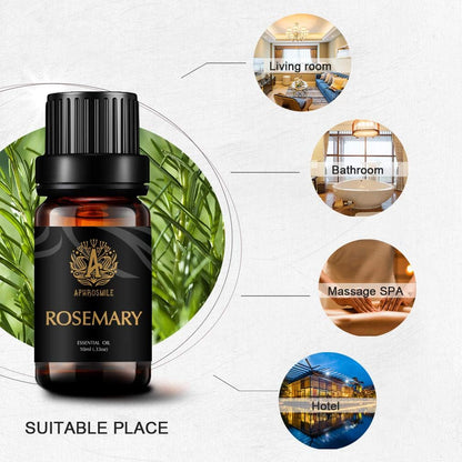 Aromatherapy Essential Oils Set, 100% Pure & Therapeutic Grade Rosemary Essential Oils Scent Kit, 2 * 10Ml Rosemary Aromatherapy Essential Oils Fragrance Oils Sets for Diffuser, Humidifier, Massage