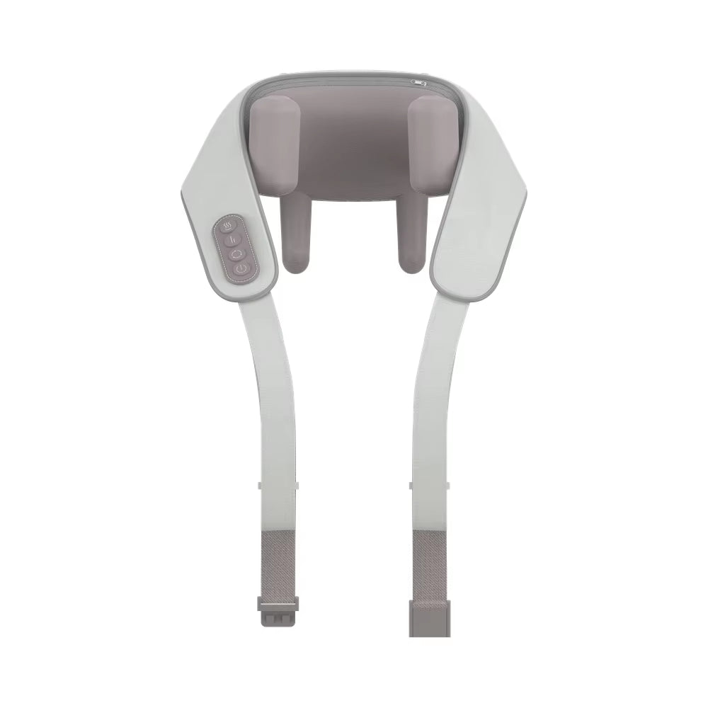 Electric Heated Neck Shoulder Massager Wireless Neck Cervical Back Kneading Massager Shawl Muscle Relaxing Trapezius Massager