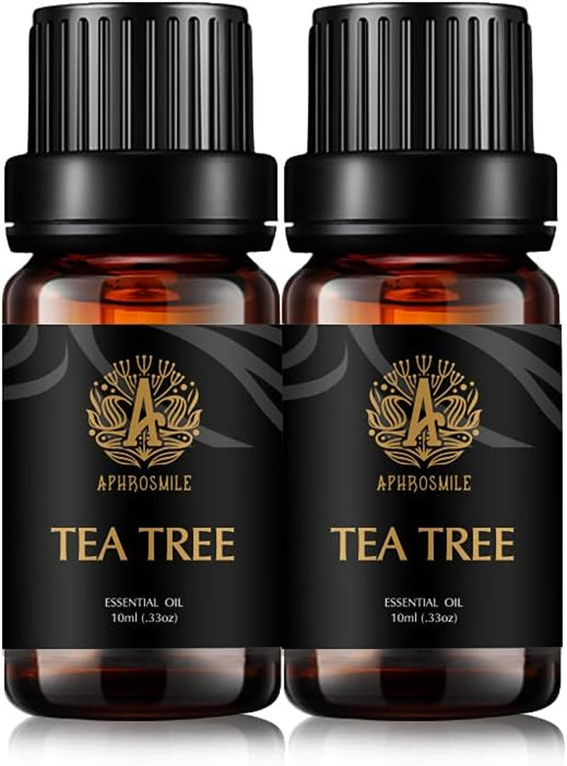 Aromatherapy Essential Oils Set, 100% Pure & Therapeutic Grade Tea Tree Essential Oils Scent Set for Diffuser, Humidifier, Massage, 2 * 10Ml Tea Tree Aromatherapy Essential Oils Fragrance Oils Sets