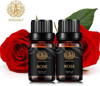 Aromatherapy Essential Oils Set, 100% Pure & Therapeutic Grade Essential Oils Rose Scent Set for Diffuser, Humidifier, Massage, Skin Care, Rose Aromatherapy Essential Oils Fragrance Oils Set 2 * 10Ml