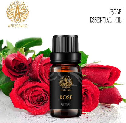 Aromatherapy Essential Oils Set, 100% Pure & Therapeutic Grade Essential Oils Rose Scent Set for Diffuser, Humidifier, Massage, Skin Care, Rose Aromatherapy Essential Oils Fragrance Oils Set 2 * 10Ml