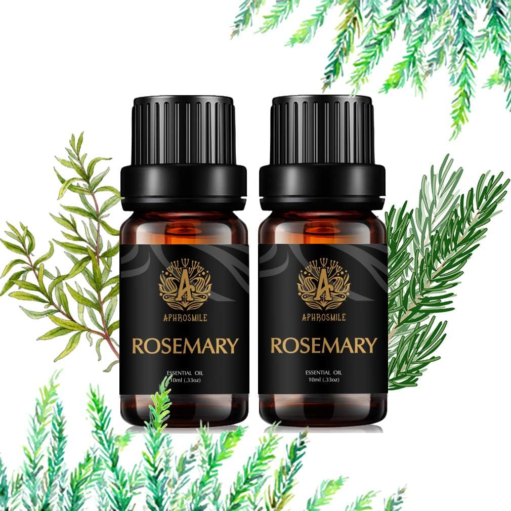 Aromatherapy Essential Oils Set, 100% Pure & Therapeutic Grade Rosemary Essential Oils Scent Kit, 2 * 10Ml Rosemary Aromatherapy Essential Oils Fragrance Oils Sets for Diffuser, Humidifier, Massage